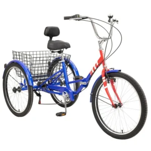 StowAway Adult 6-Speed Folding Tricycle w/ Rear Basket